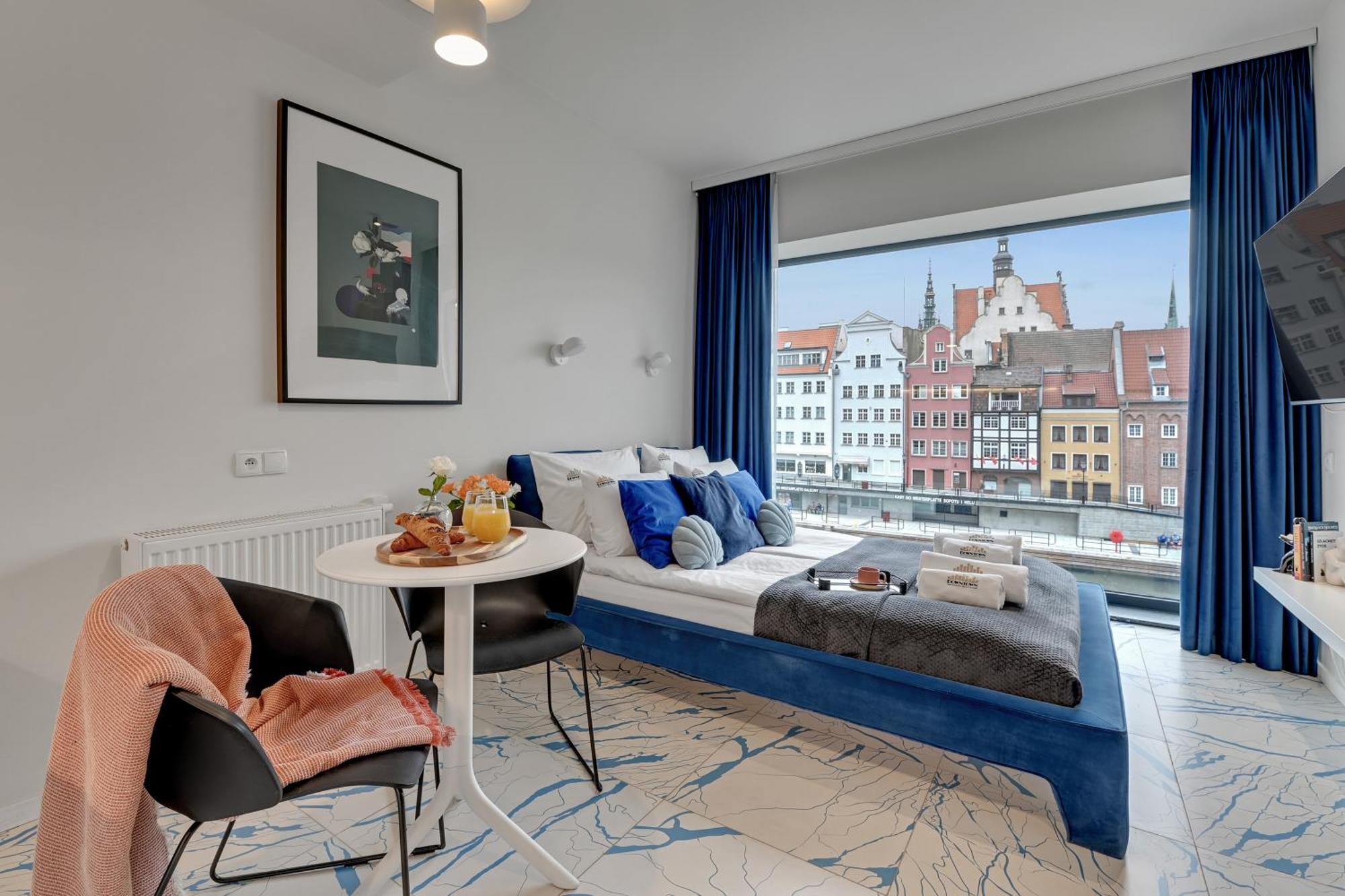 Deo Plaza Riverside & Radisson Spa By Downtown Apartments Gdańsk Exteriör bild