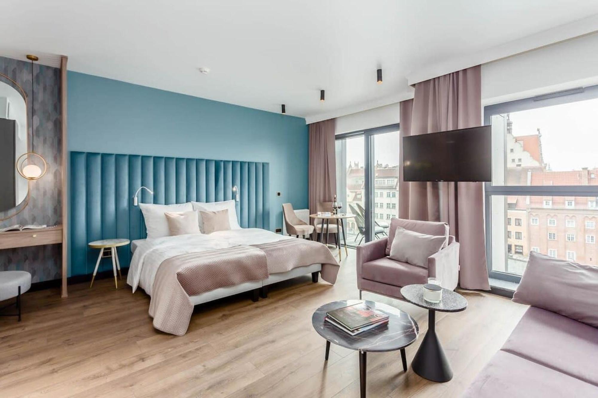 Deo Plaza Riverside & Radisson Spa By Downtown Apartments Gdańsk Exteriör bild