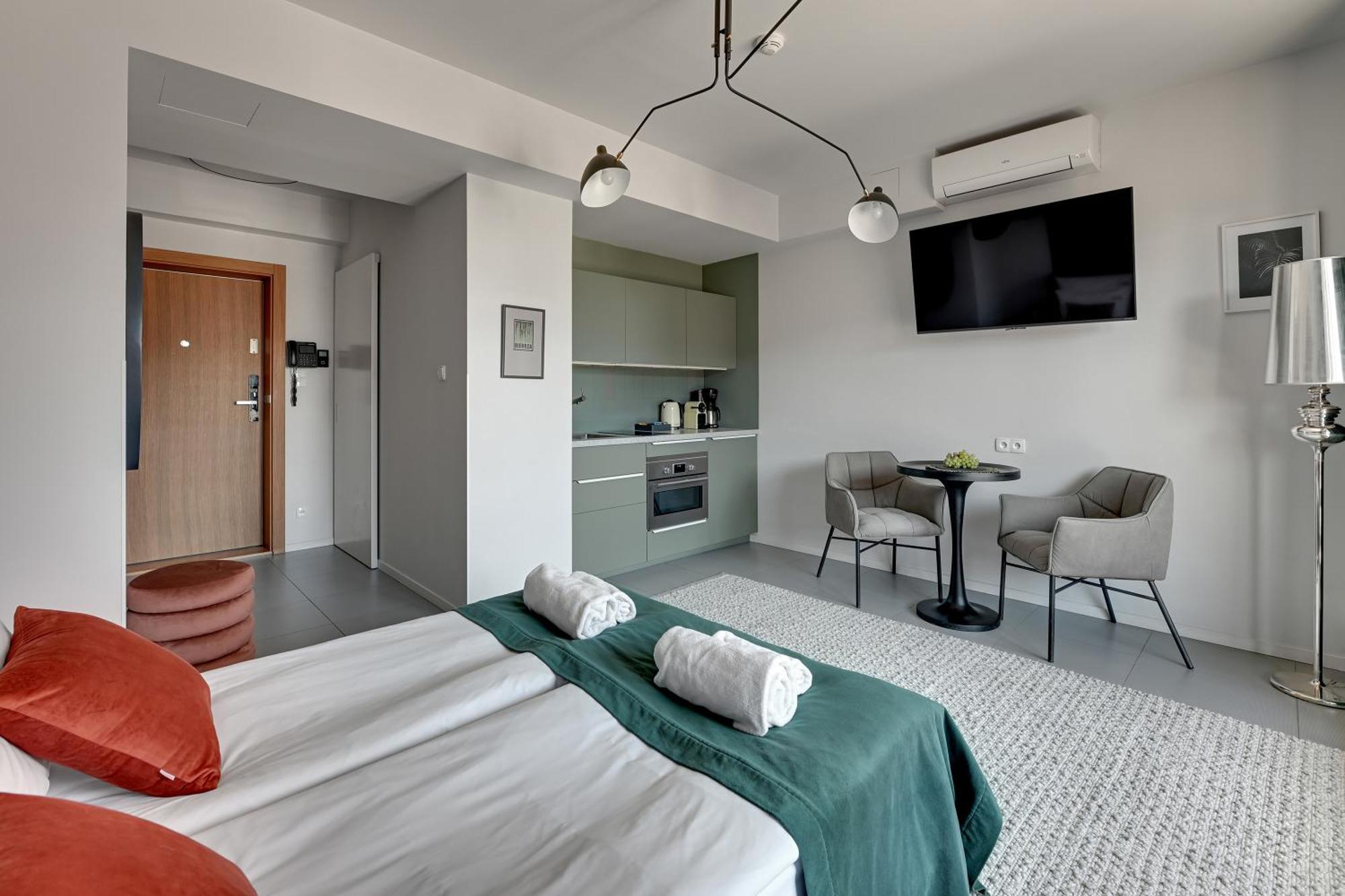 Deo Plaza Riverside & Radisson Spa By Downtown Apartments Gdańsk Rum bild