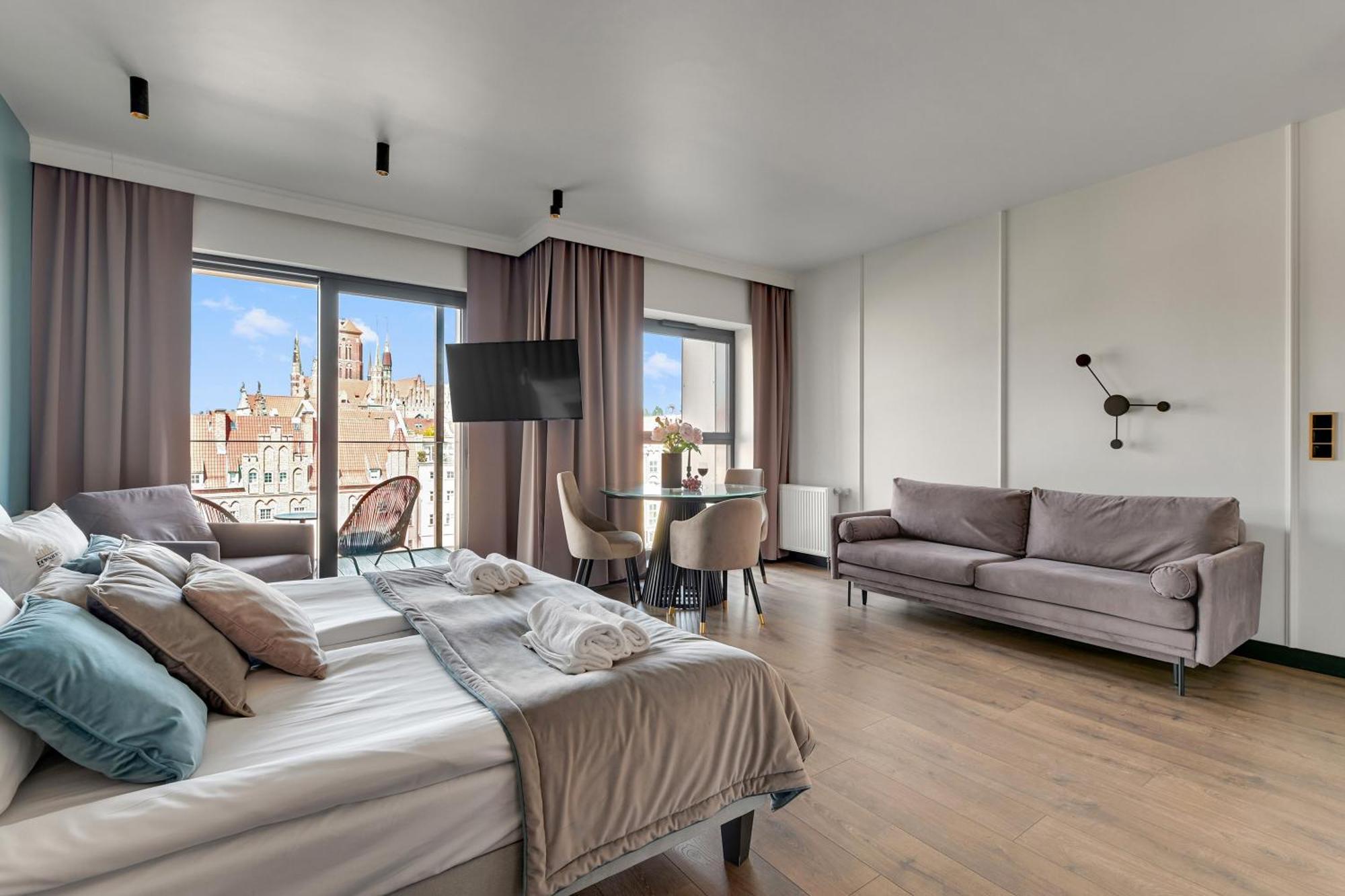 Deo Plaza Riverside & Radisson Spa By Downtown Apartments Gdańsk Rum bild