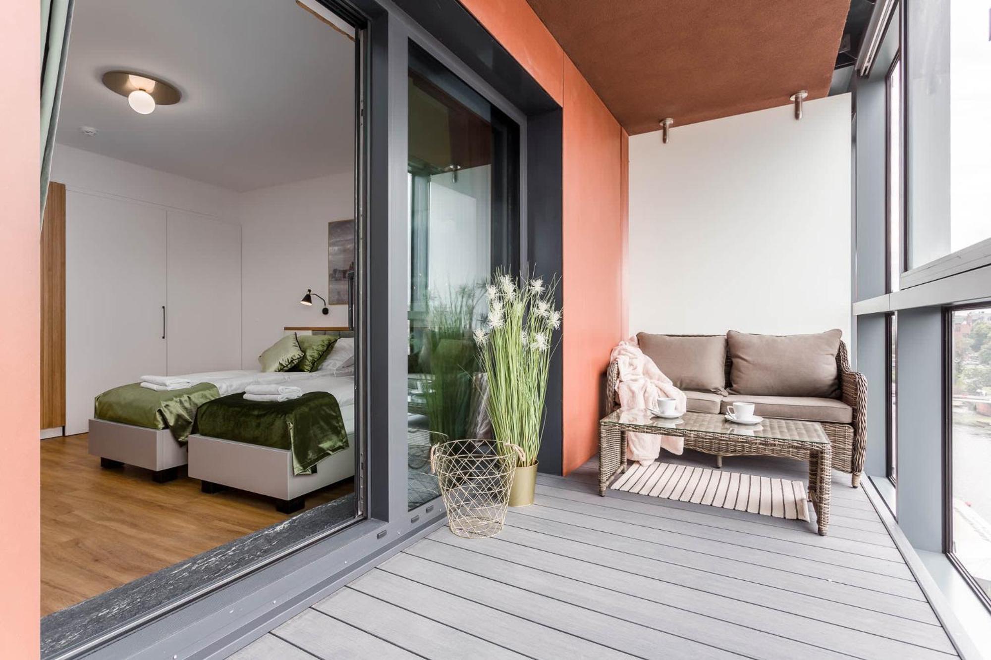 Deo Plaza Riverside & Radisson Spa By Downtown Apartments Gdańsk Rum bild